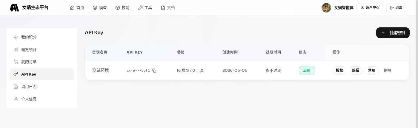 API Key 管理